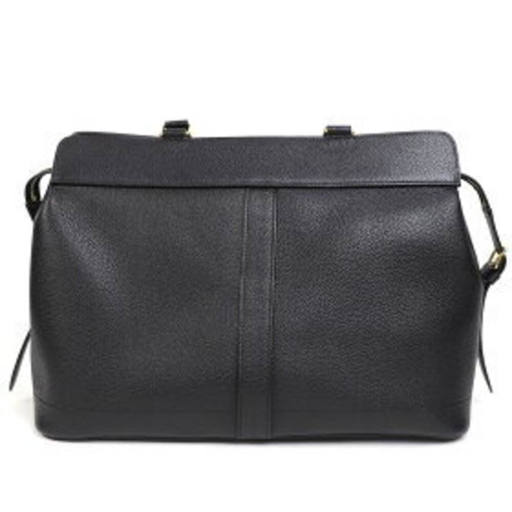 Celine Cabas de Handbag Grained Leather Black Crossbody Shoulder Bag - Picture 3 of 7